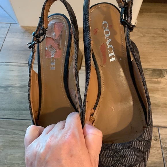 Coach Ferry Peek a Boo Sling Back Platform - Picture 13 of 13